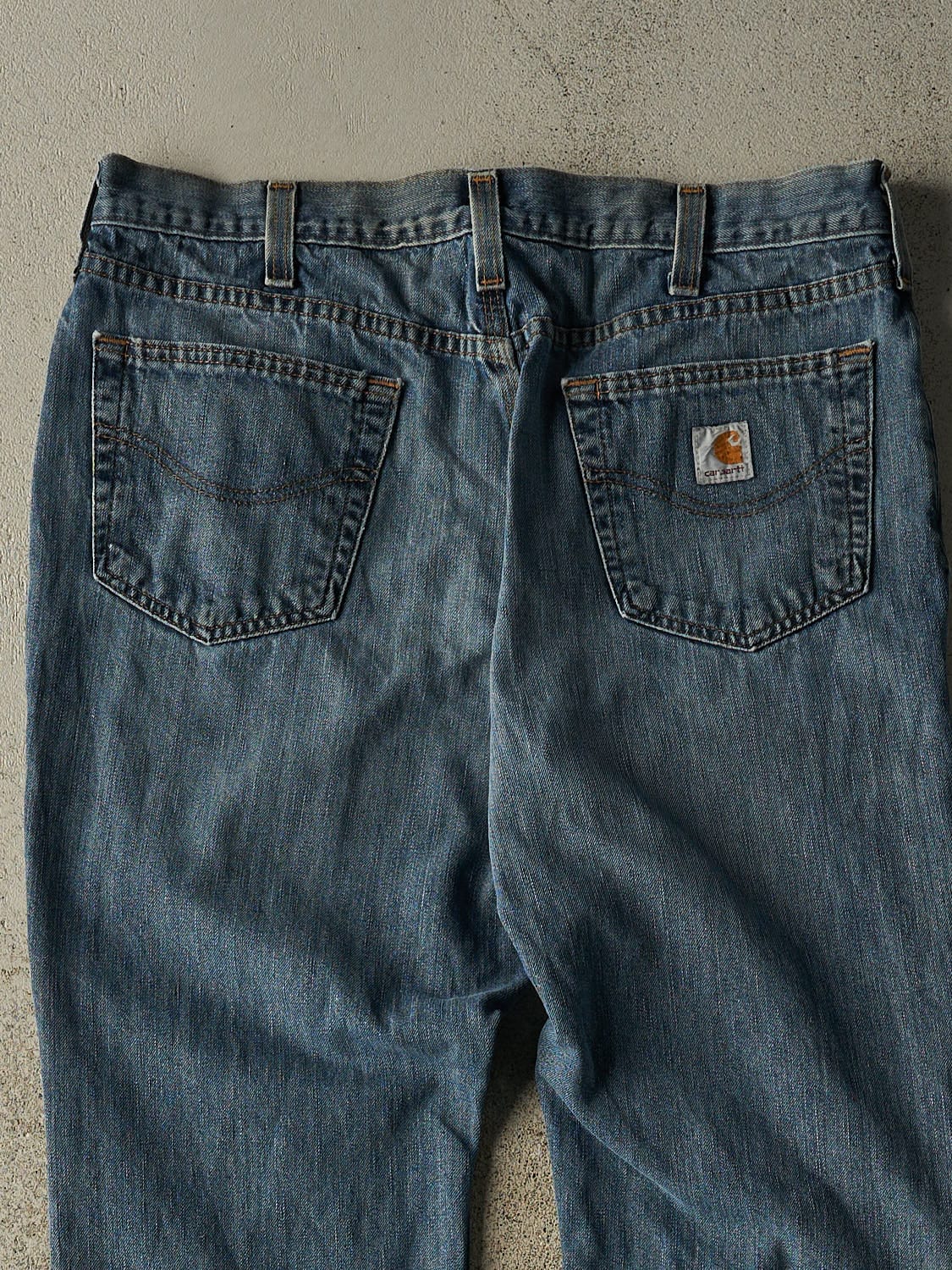 Vintage 90s Mid Wash Carhartt Jeans (36x29) - Image 5