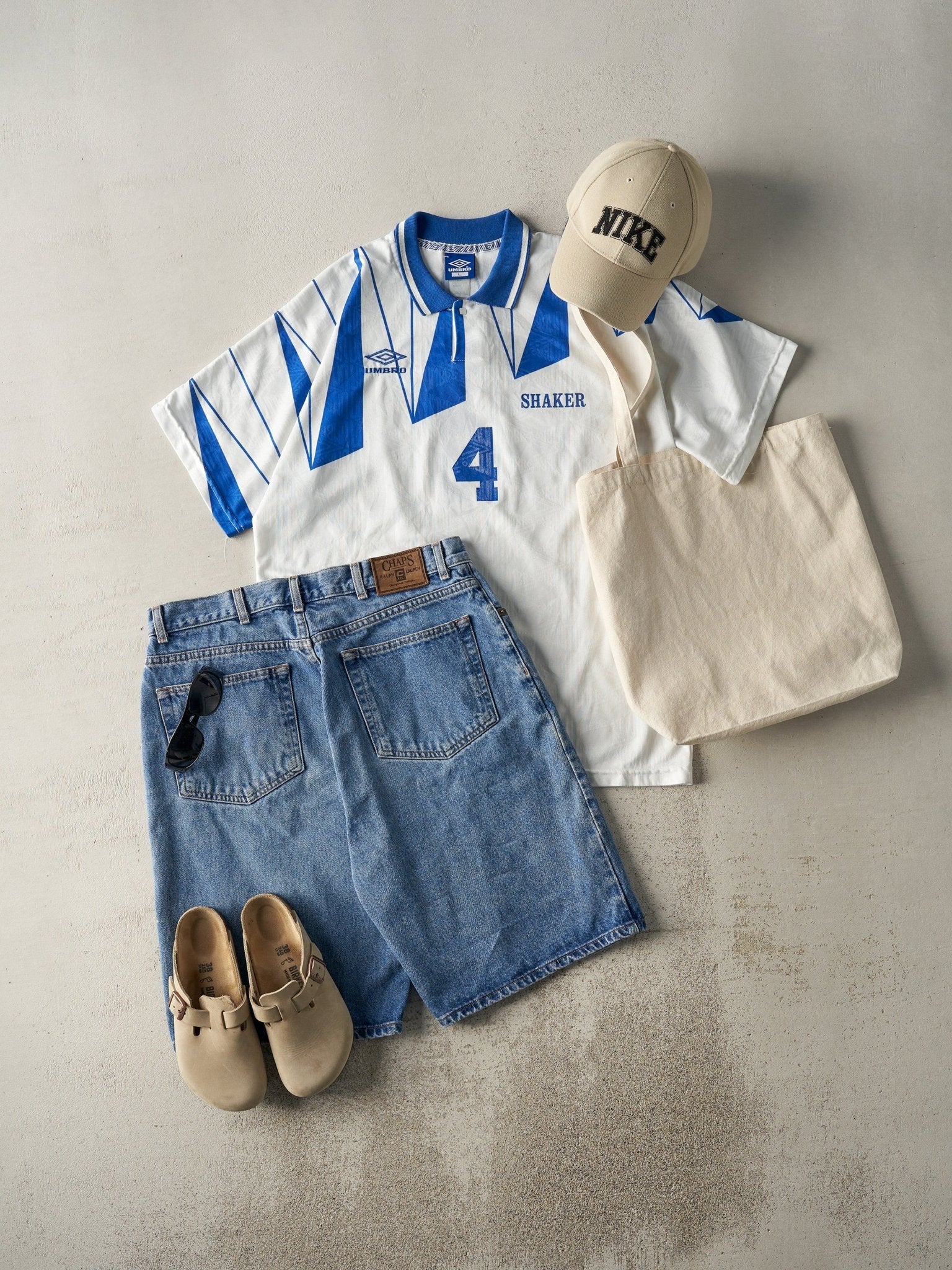 Vintage 90s Mid Wash Chaps by Ralph Lauren Jean Shorts (33.5x10) - Image 2
