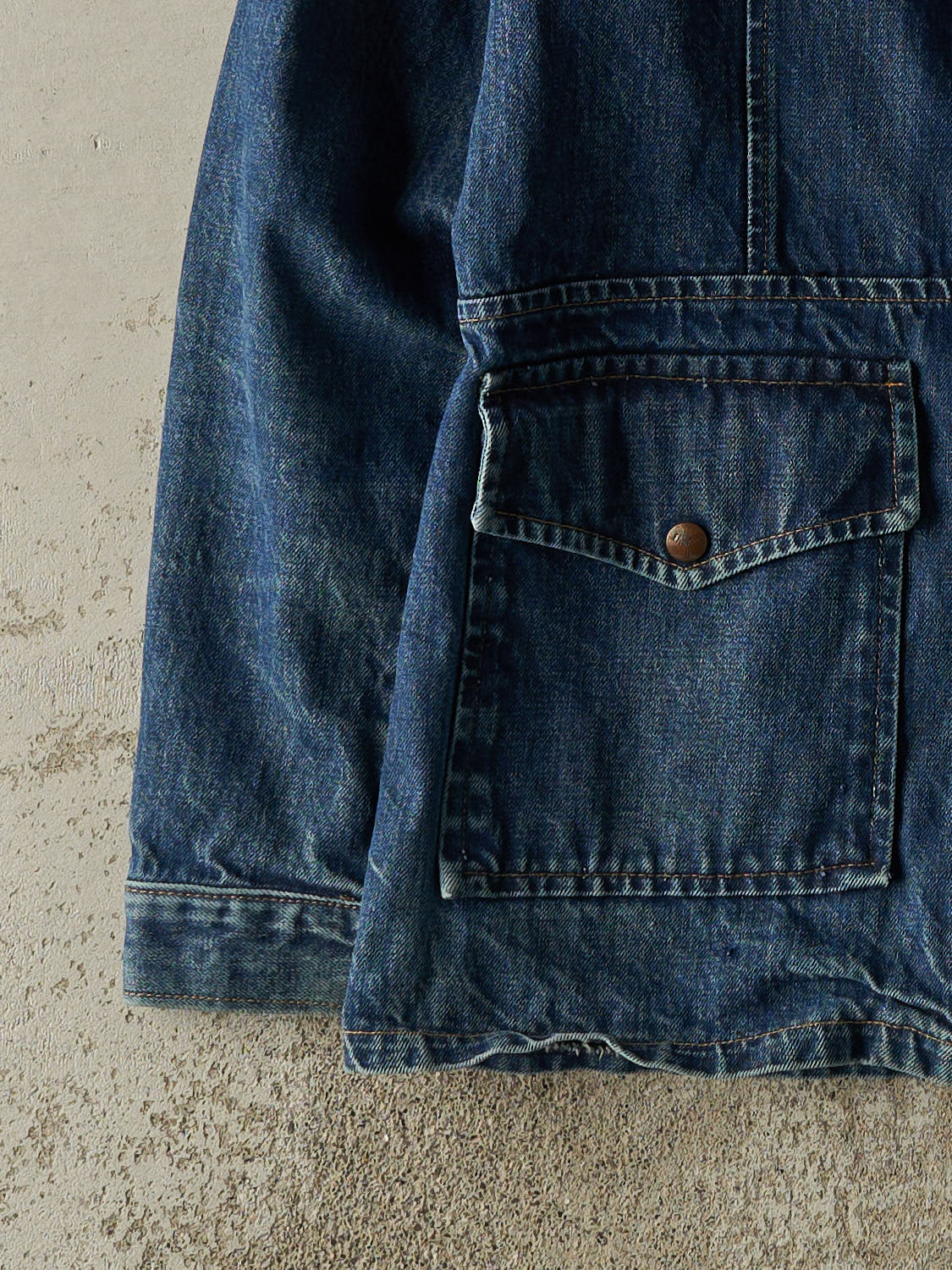 Vintage 80s Mid Wash Denim Chore Jacket (M/L) - Image 3
