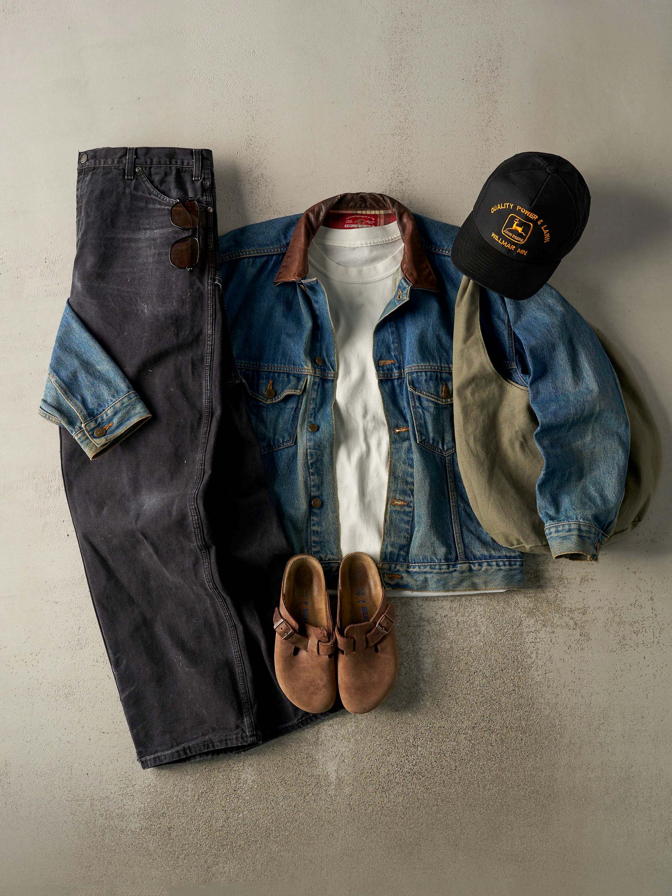 Vintage 90s Mid Wash Marlboro Denim Jacket (M/L) - Image 2