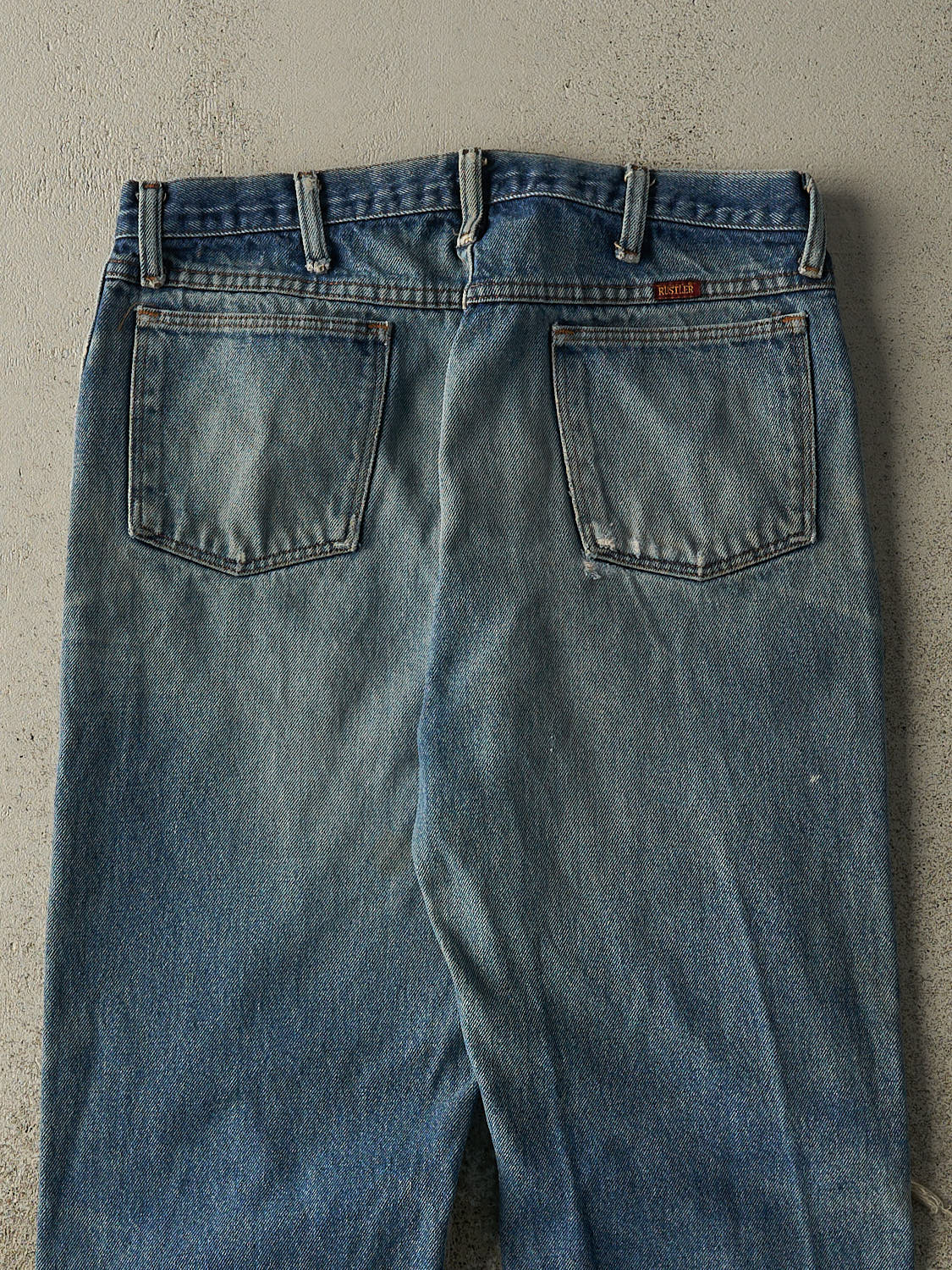 Vintage 90s Mid Wash Rustler Jeans (32x29) - Image 5