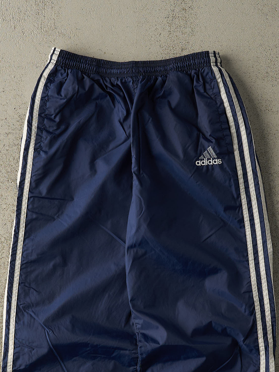 Vintage 90s Navy Blue Adidas Track Pants (26x30) - Image 4
