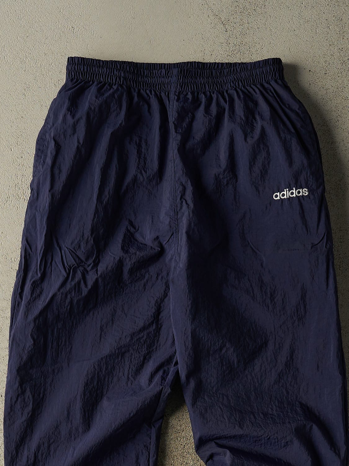 Vintage 90s Navy Blue Adidas Track Pants (28x31) - Image 3