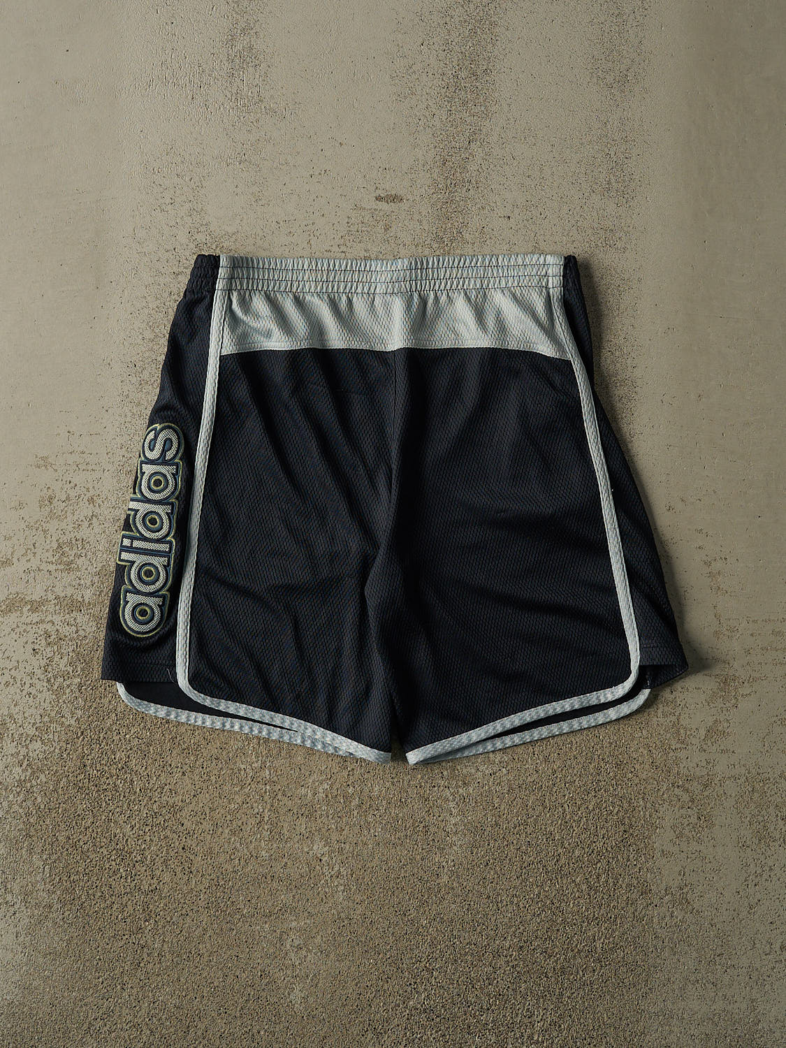 Vintage 90s Navy Blue Adidas Track Shorts (37x9.5) - Image 2