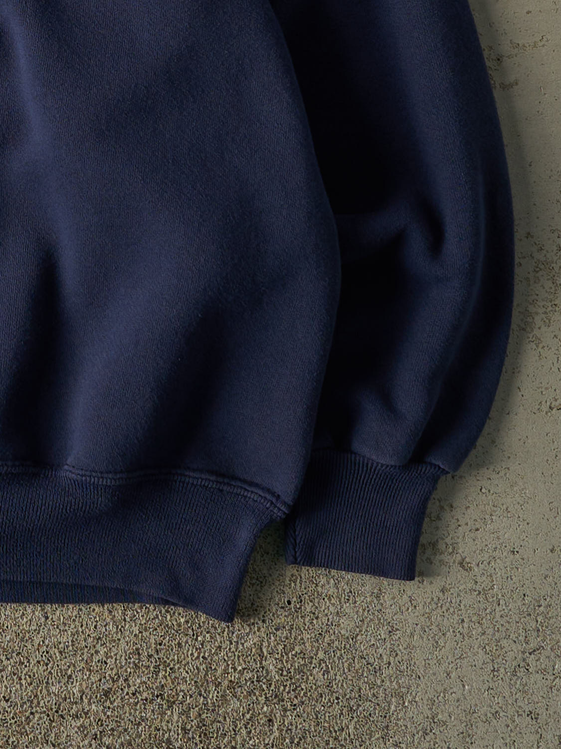 Vintage 90s Navy Blue Blank Crewneck (XL) - Image 3