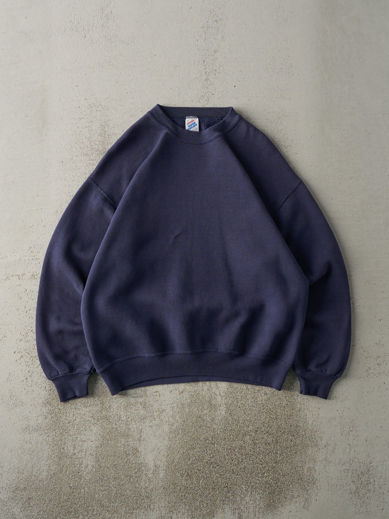 Vintage 90s Navy Blue Blank Crewneck (M/L)