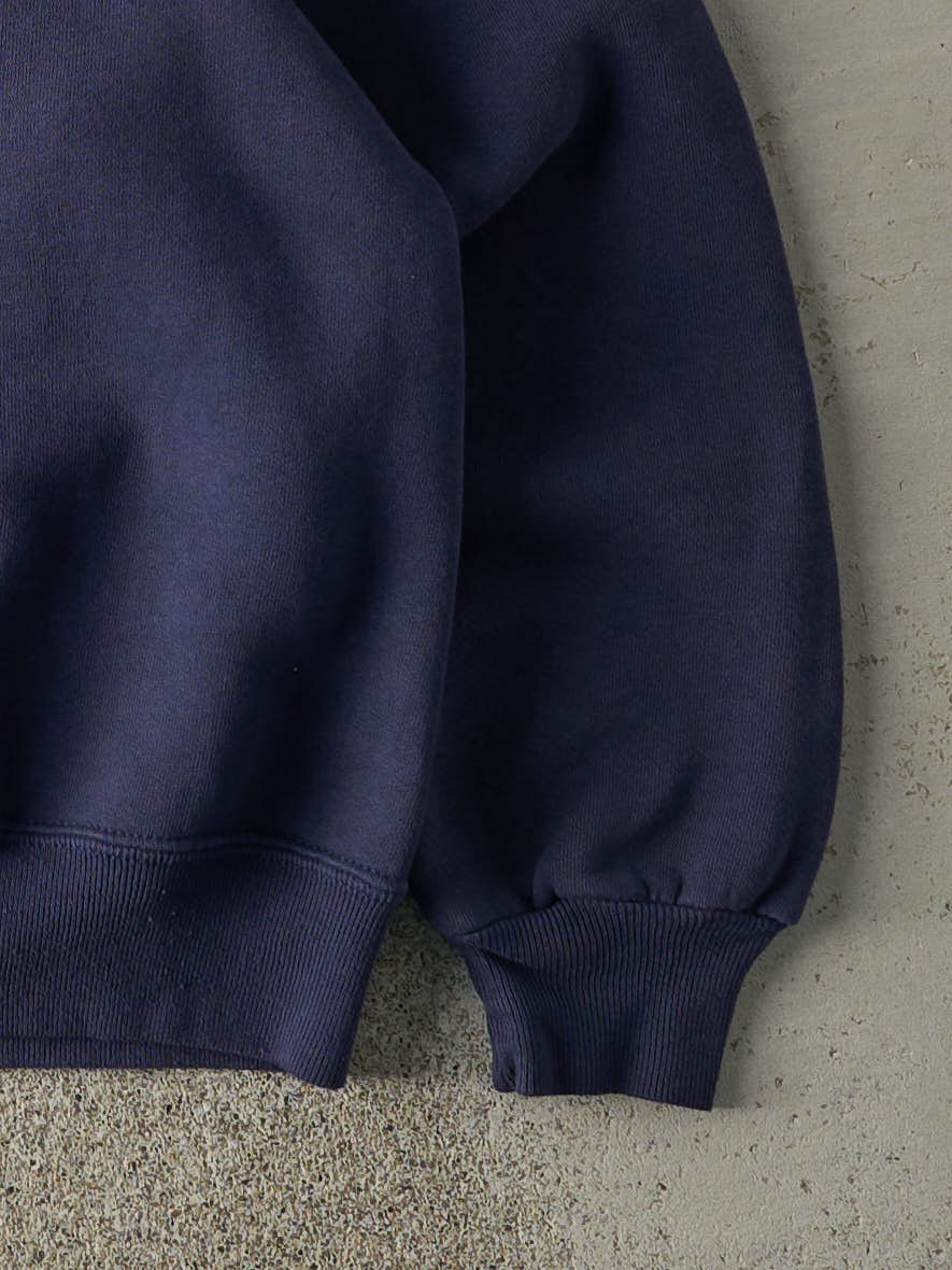 Vintage 90s Navy Blue Blank Crewneck (M/L) - Image 3