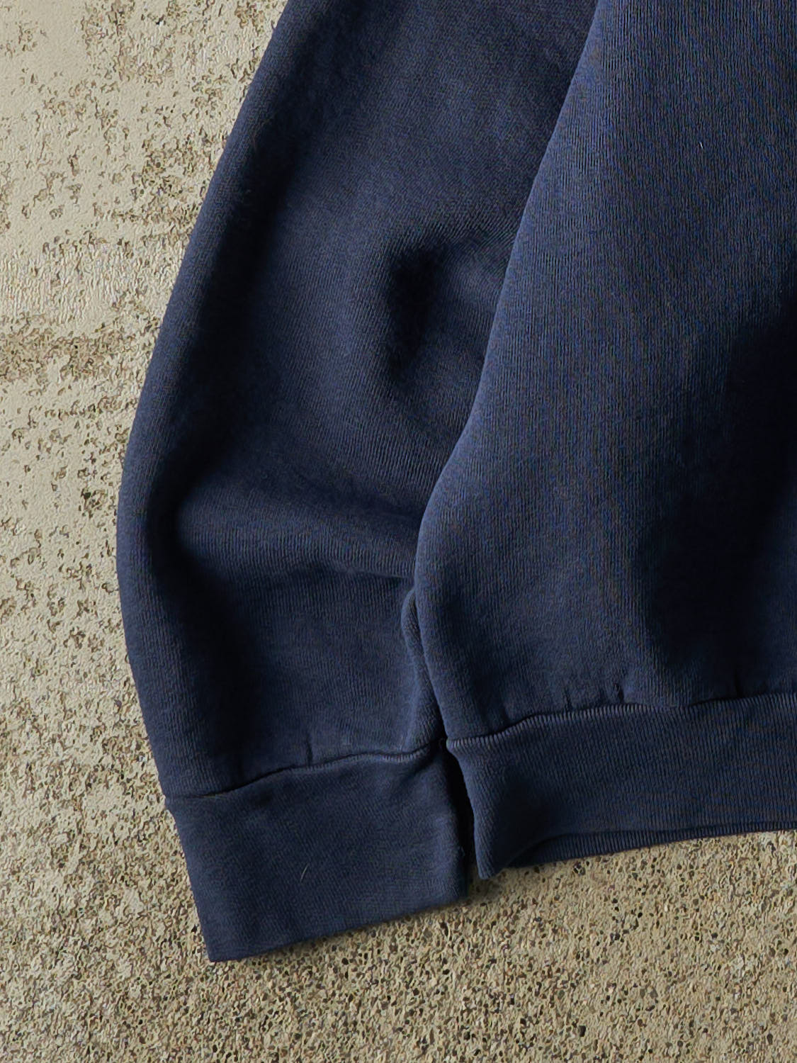 Vintage 90s Navy Blue Blank Crewneck (XS) - Image 3