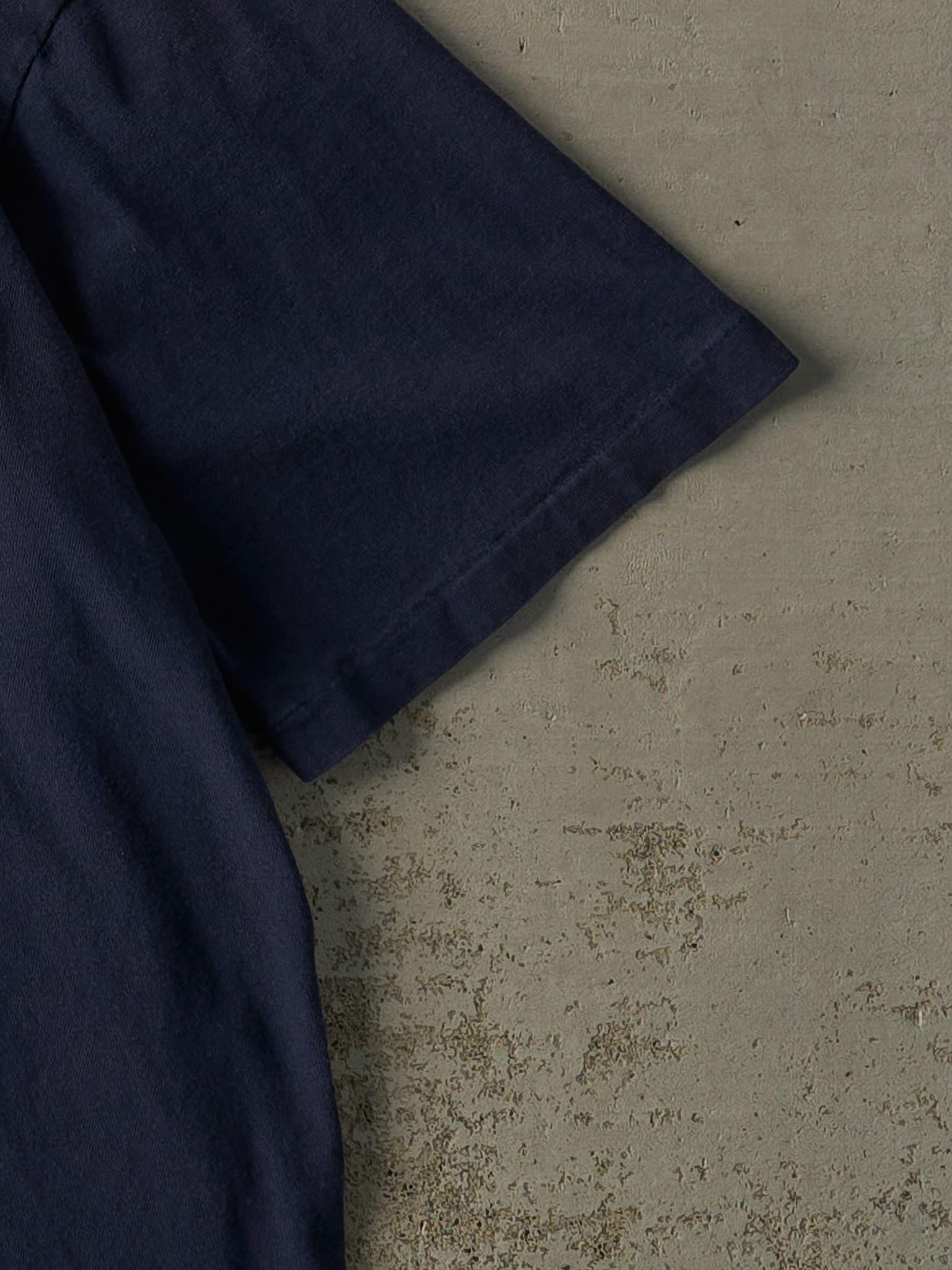 Vintage 90s Navy Blue Blank JC Penney Pocket Tee (L/XL) - Image 3