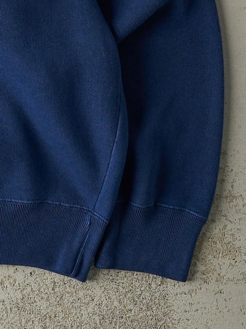 Vintage 90s Navy Blue Brooks Athletics Crewneck (M) - Image 3
