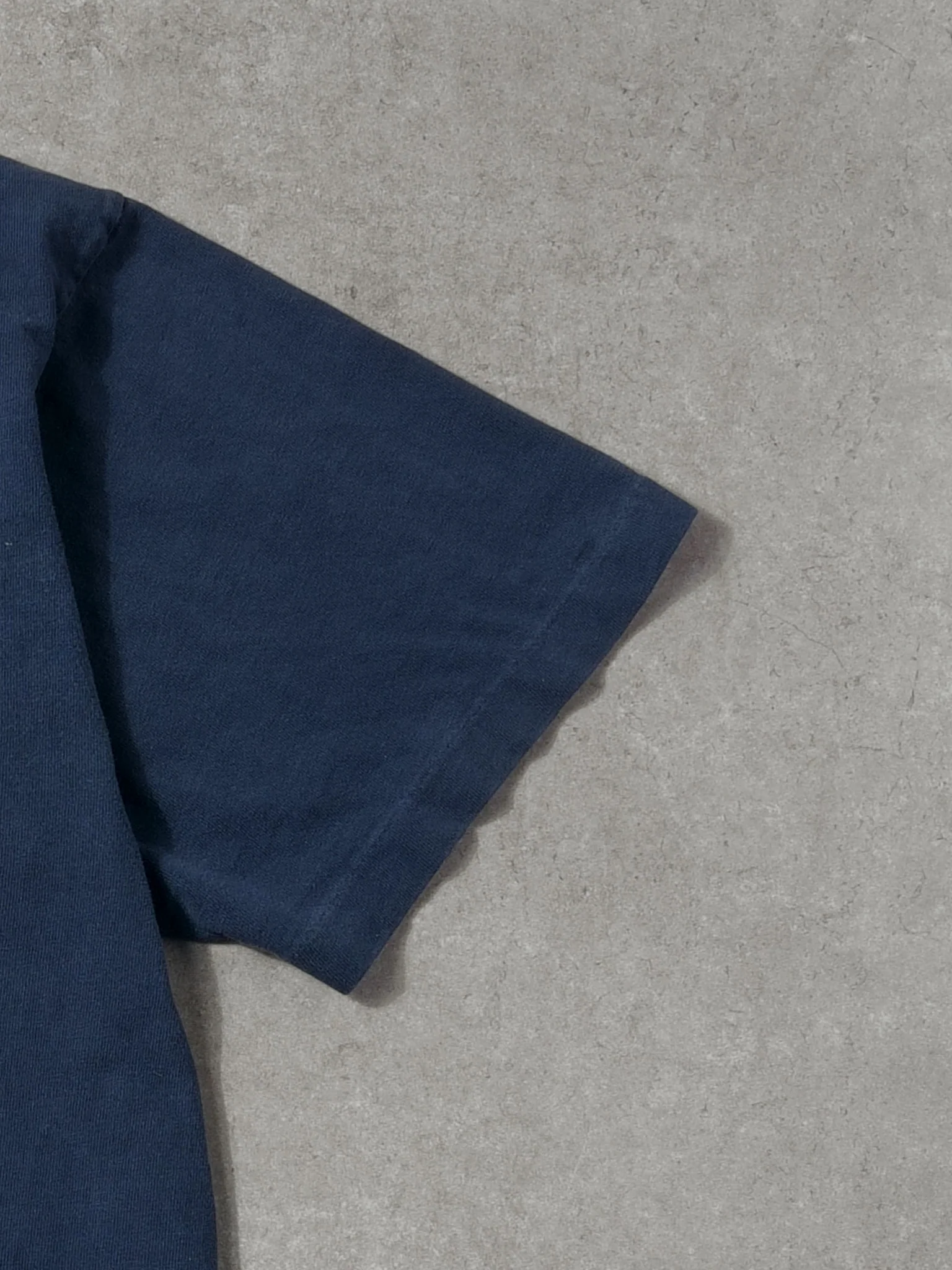 Vintage 90s Navy Blue Calvin Klein Khakis Jeans Graphic Tee (M) - Image 3