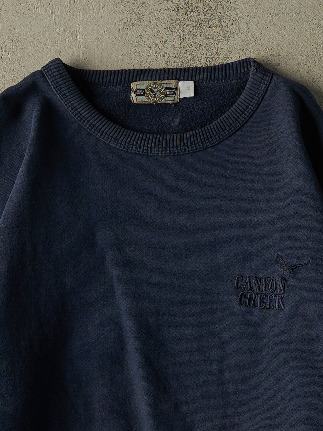 Vintage 90s Navy Blue Canyon Creek Embroidered Crewneck (M/L) - Image 2