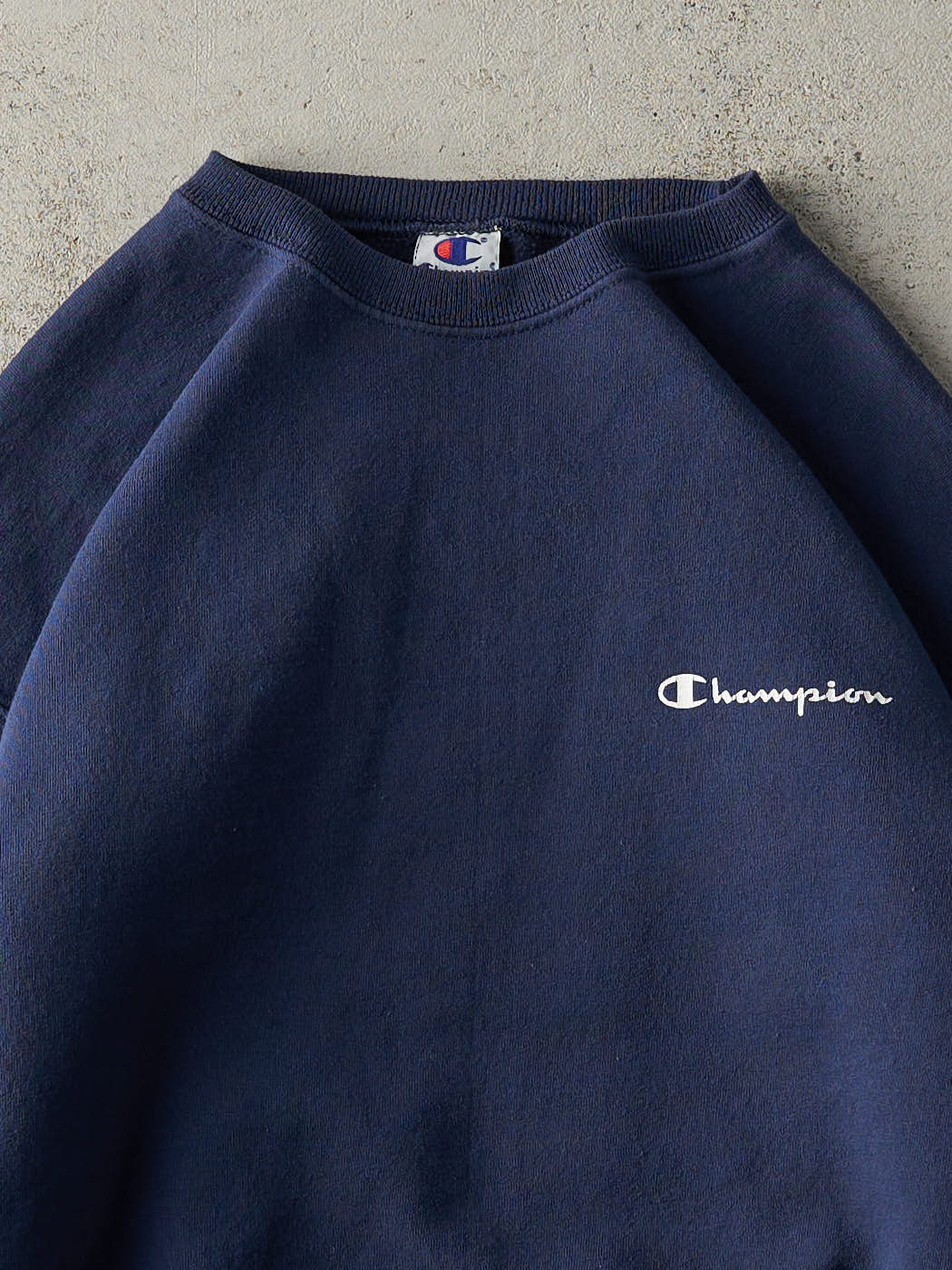 Vintage 90s Navy Blue Champions Crewneck (M) - Image 2