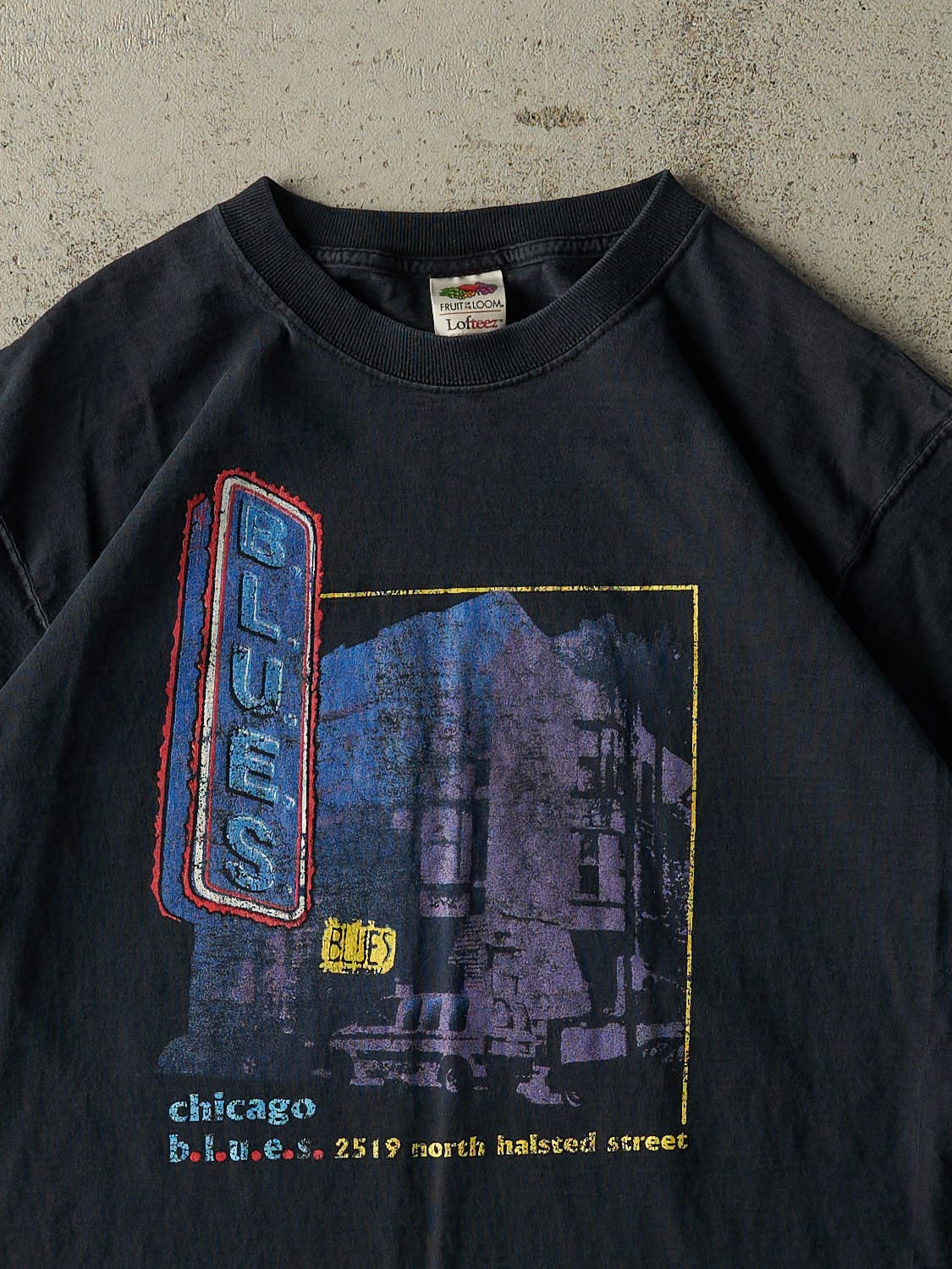 Vintage Y2K Navy Blue Chicago Blues Tee (M/L) - Image 2