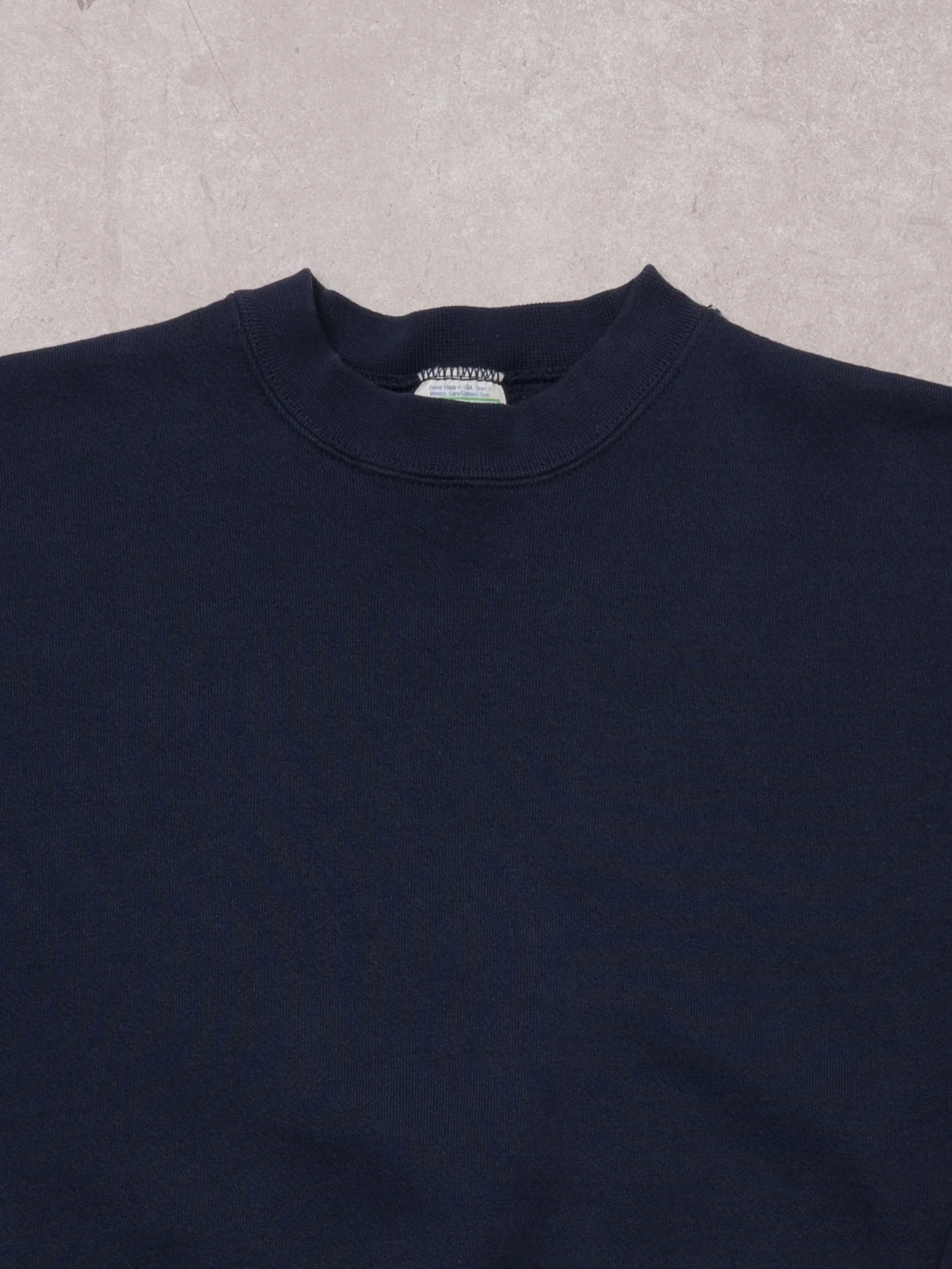 Vintage 90s Navy Blue Discus Athlectics Crewneck (M) - Image 2