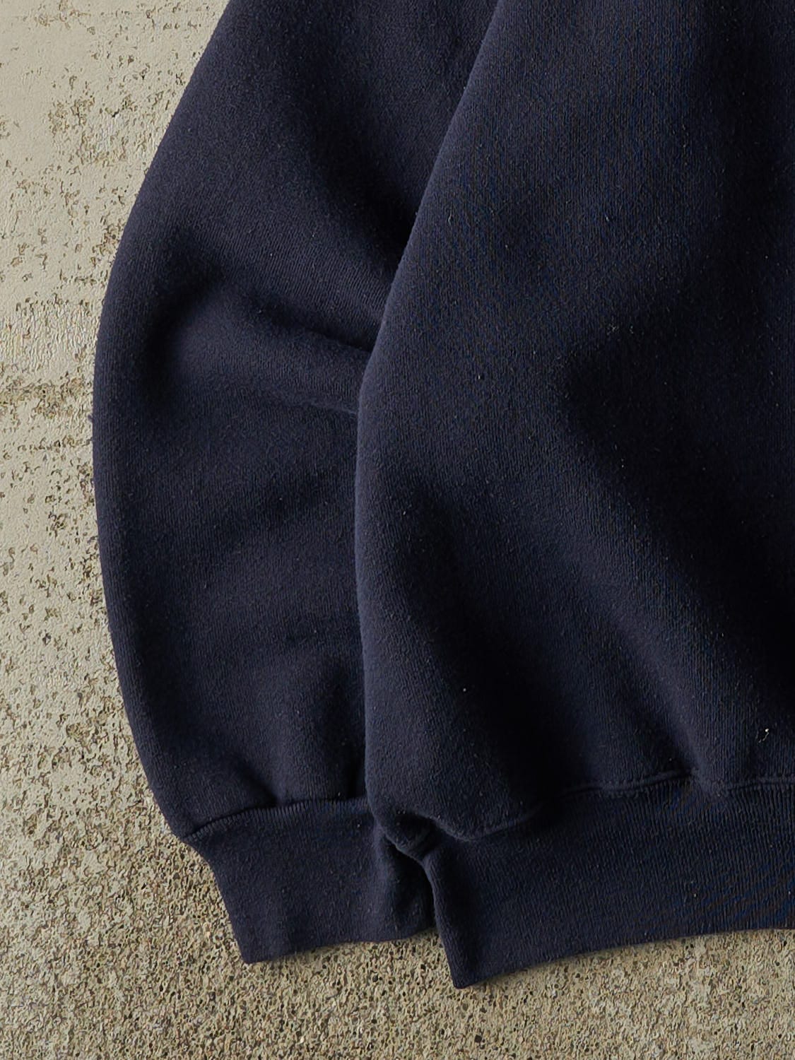 Vintage 90s Navy Blue Discus Athletic Blank Crewneck (L/XL) - Image 3