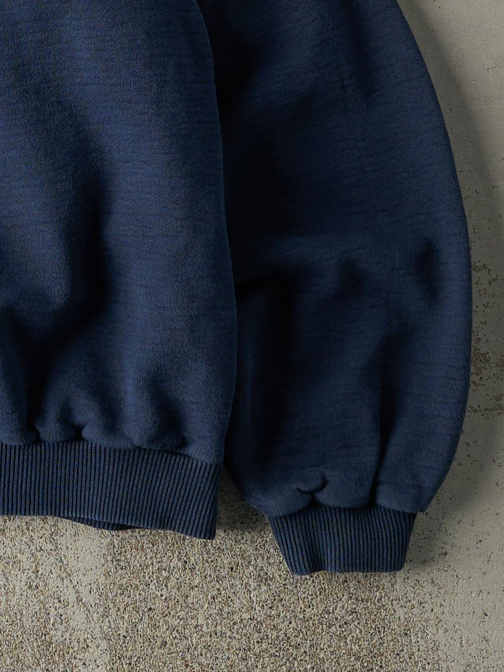 Vintage 90s Navy Blue Embroidered Golf Slogan Boxy Crewneck (L) - Image 3