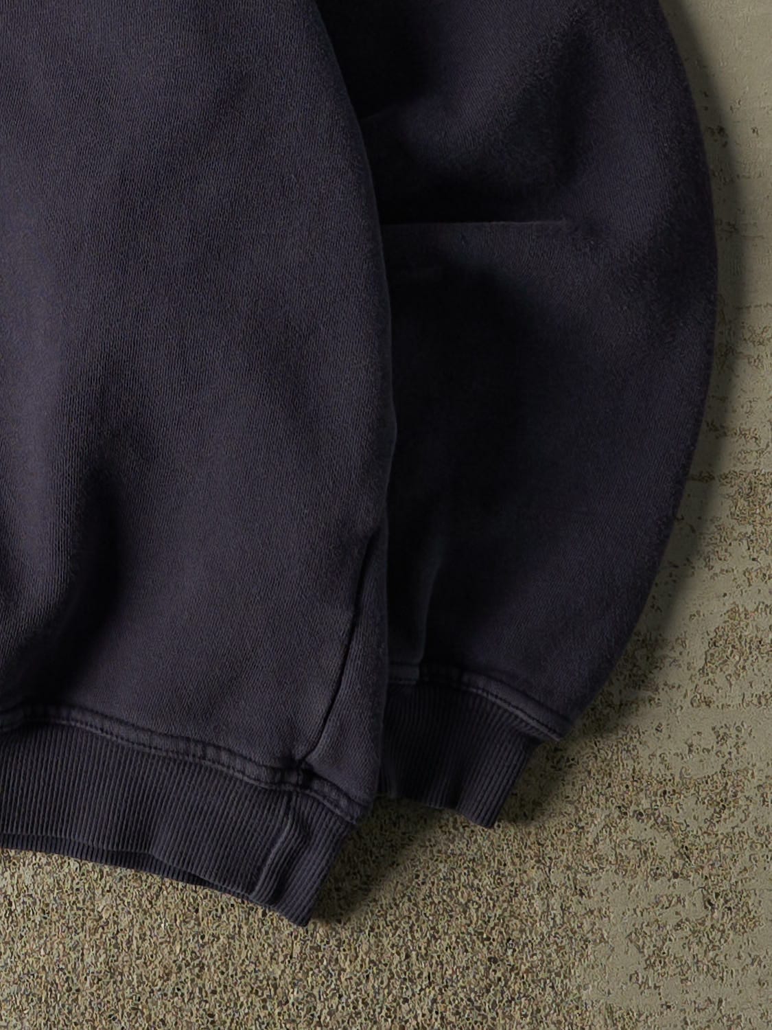 Vintage 90s Navy Blue Fila Embroidered Crewneck (M/L) - Image 4