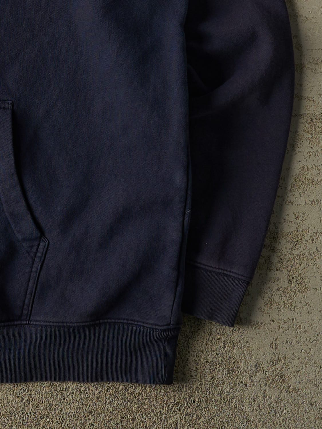 Vintage 90s Navy Blue Gap Embroidered Hoodie (XL/XXL) - Image 4