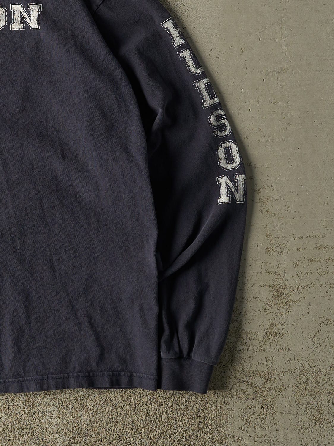 Vintage 90s Navy Blue Hudson Long Sleeve (M) - Image 3