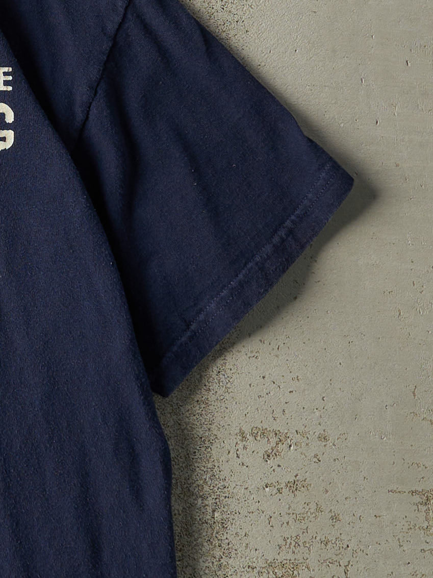 Vintage 90s Navy Blue "I'm Never Wrong" Tee (M) - Image 3