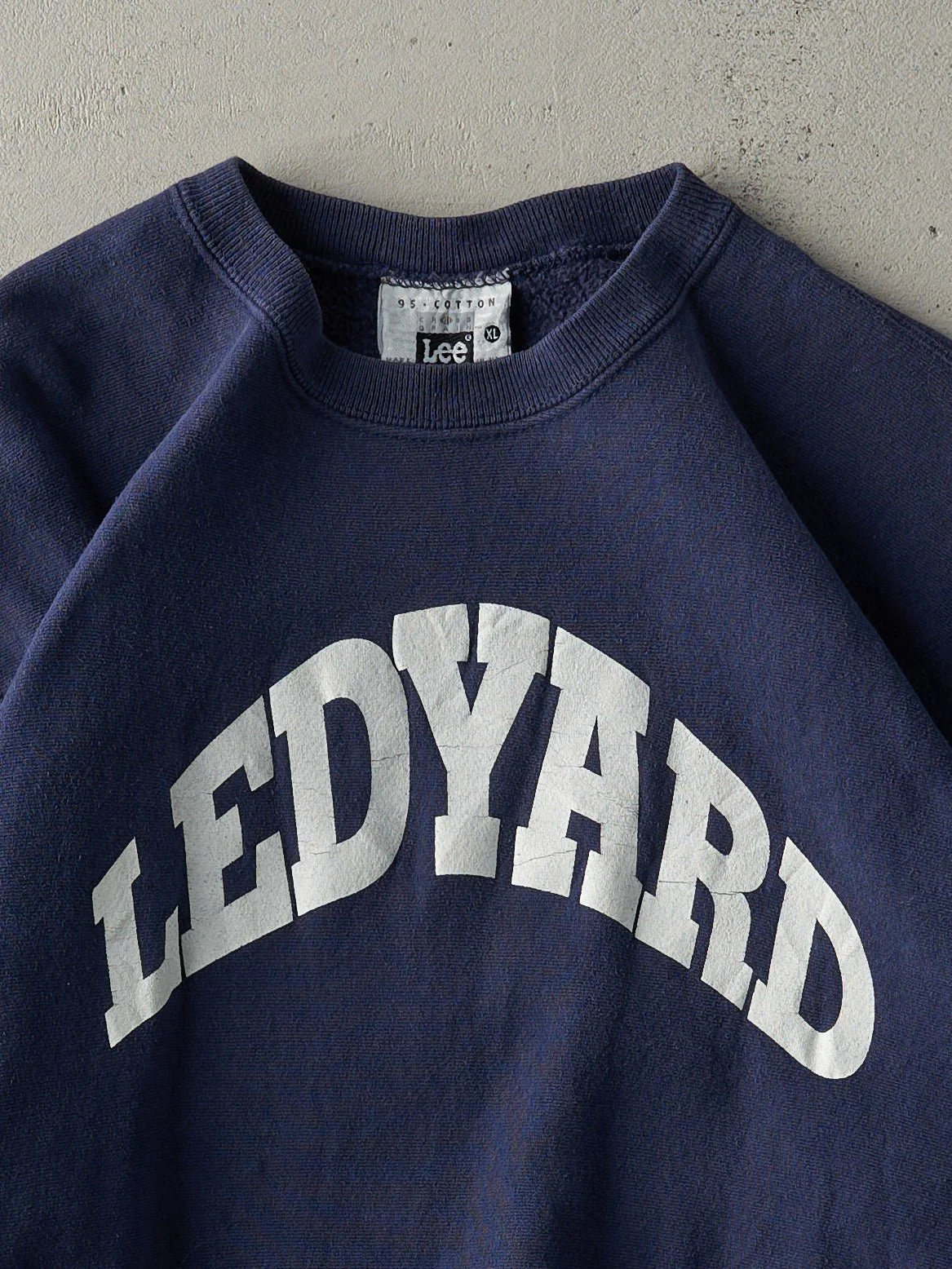 Vintage 90s Navy Blue Ledyard Crewneck (L) - Image 2