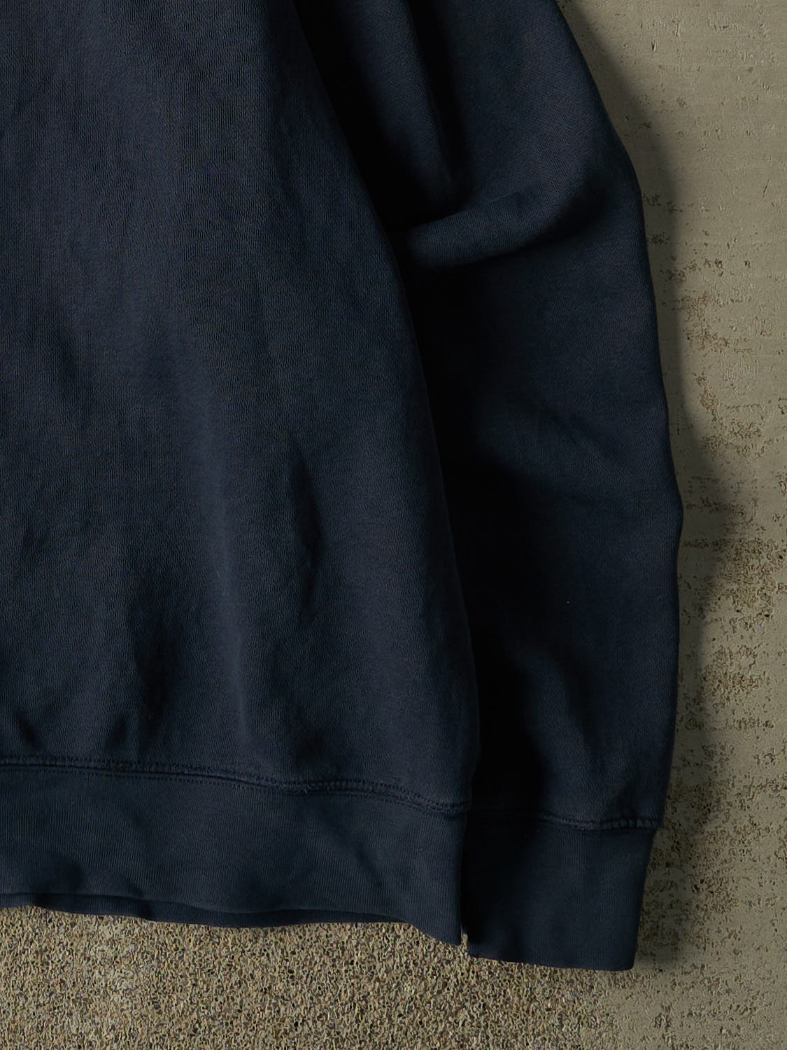 Vintage 90s Navy Blue Mercyhurst University Quarter Zip Sweater (XL/XXL) - Image 4