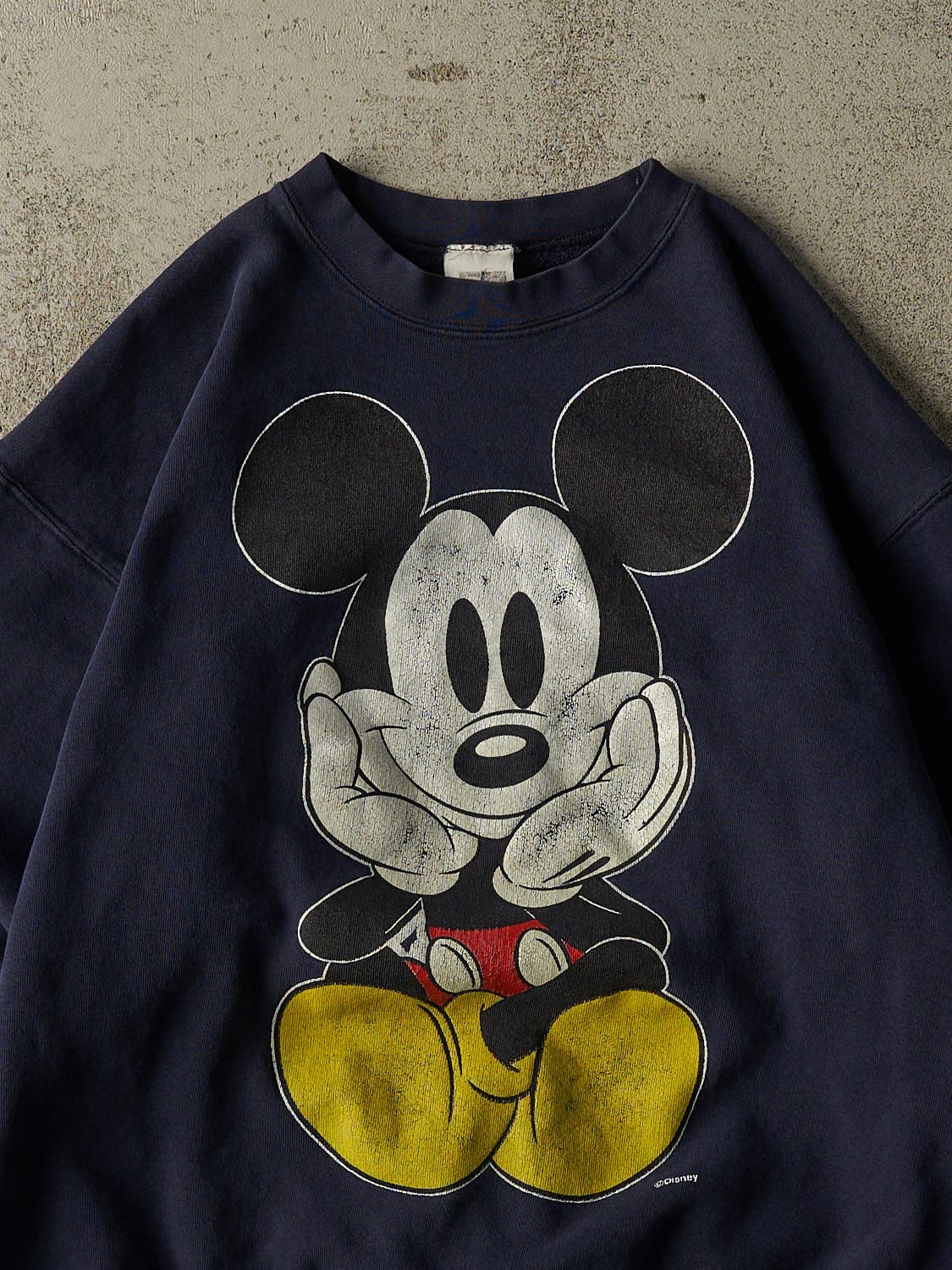 Vintage 90s Navy Blue Mickey Mouse Crewneck (M/L) - Image 2