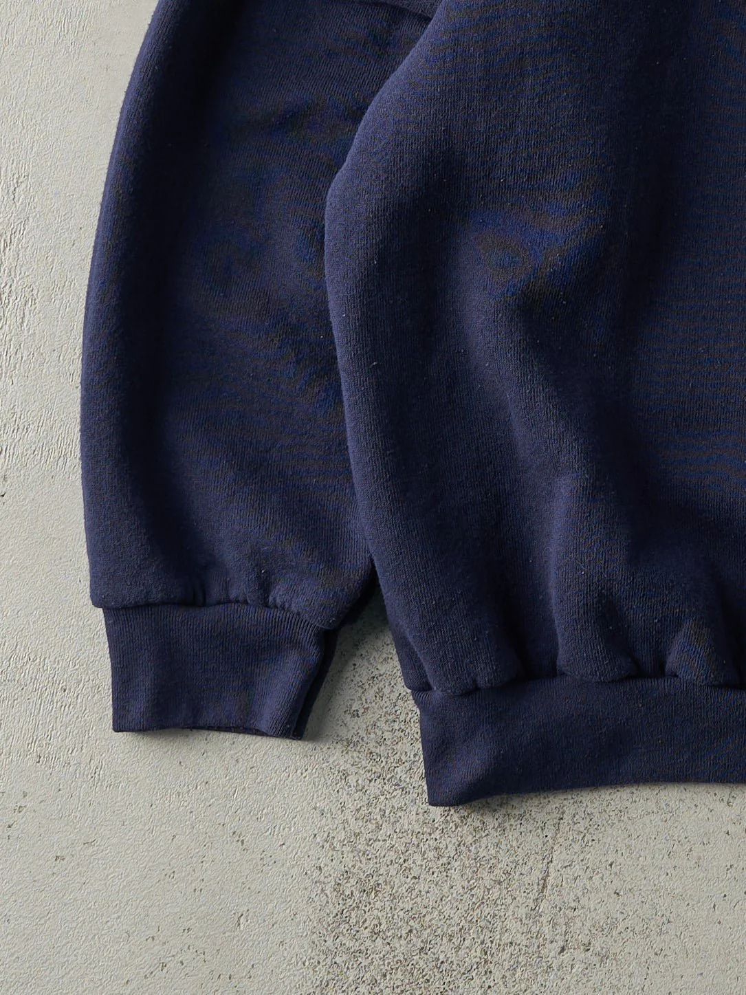 Vintage 90s Navy Blue Mickey Mouse Embroidered Crewneck (L) - Image 3