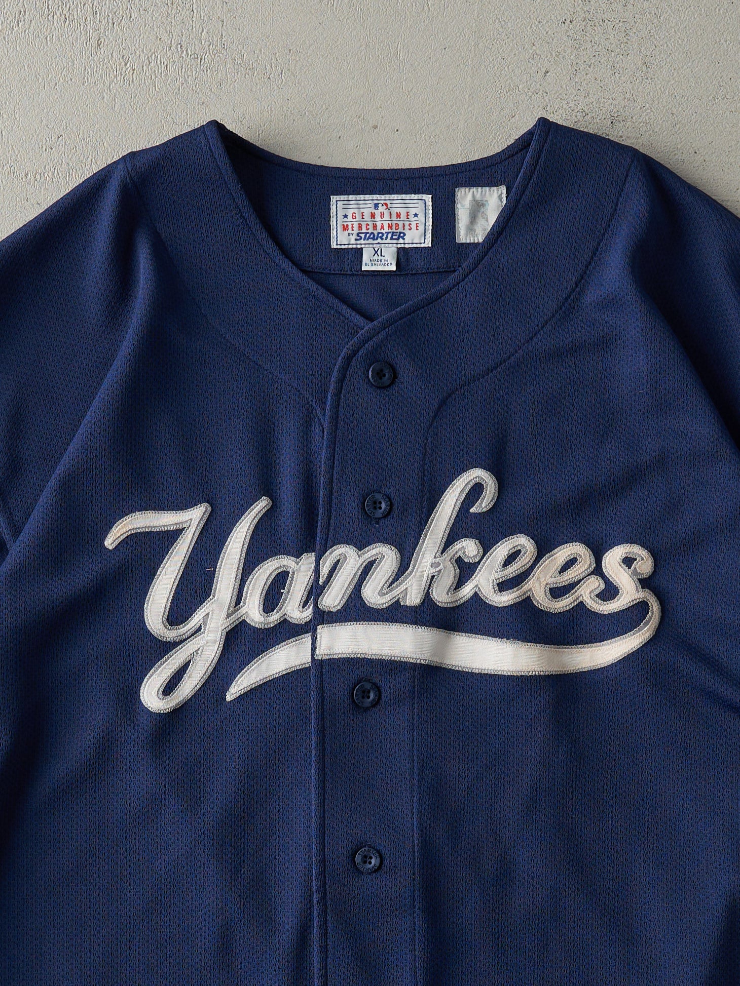 Vintage 90s Navy Blue New York Yankees Bernie Williams Jersey (L) - Image 3