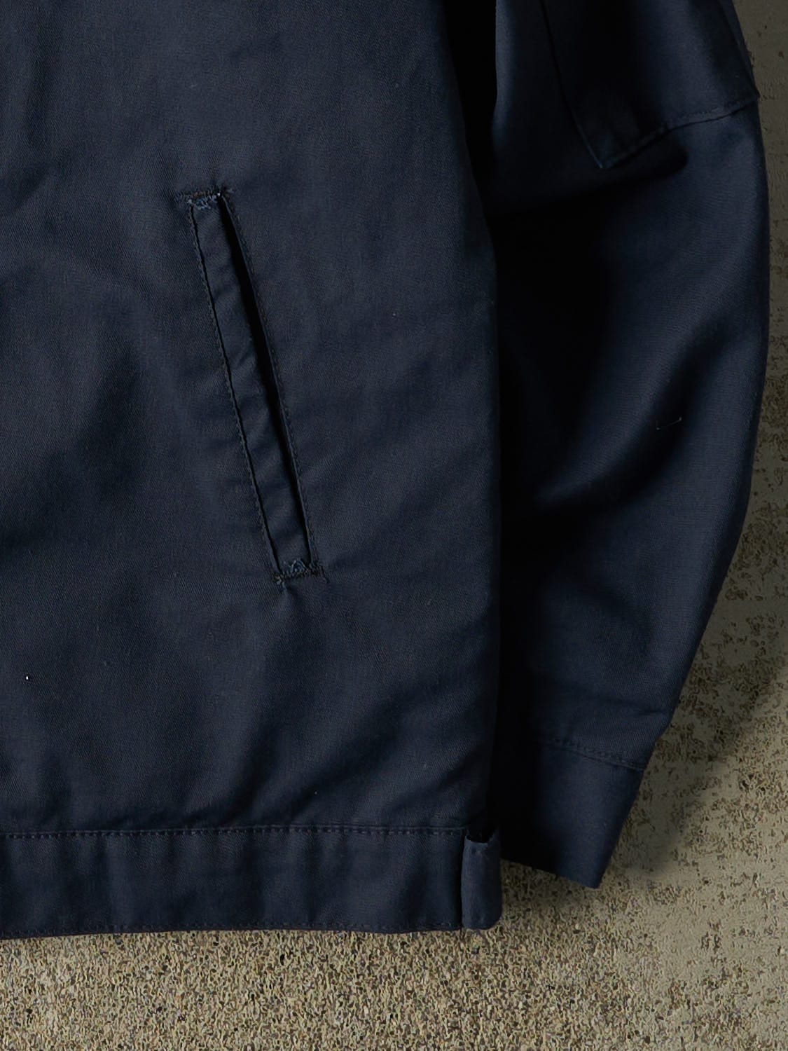 Vintage 90s Navy Blue NFL Embroidered Workwear Jacket (L) - Image 5