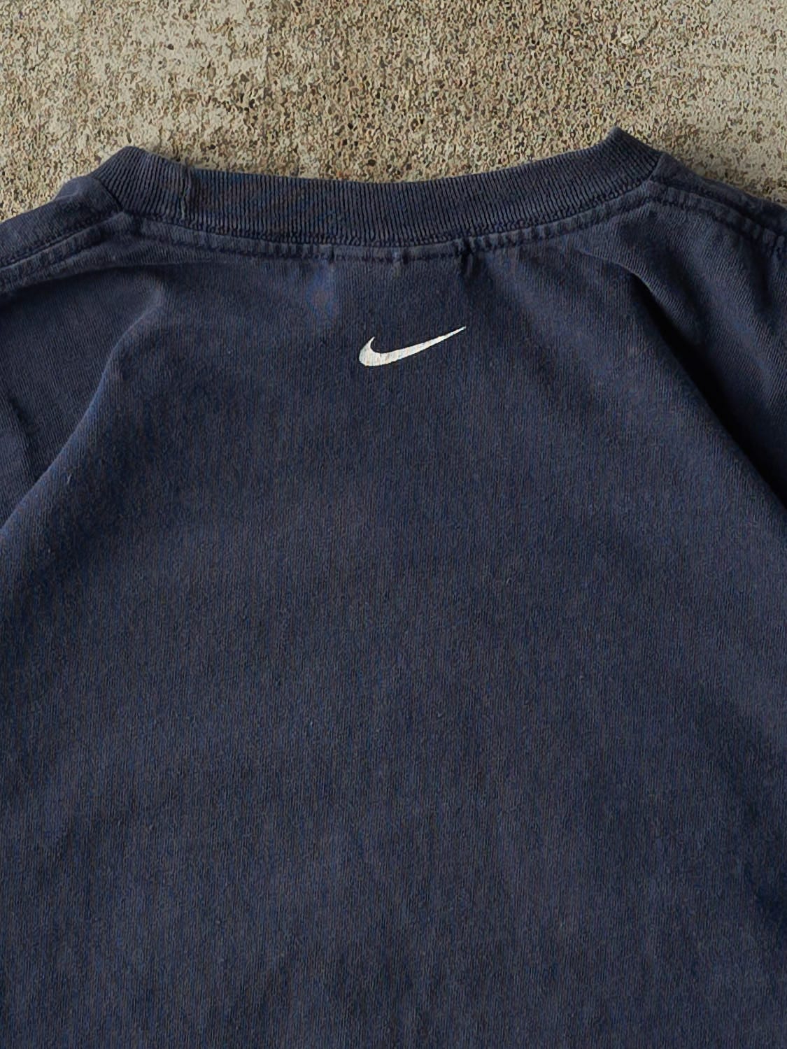 Vintage Y2K Navy Blue Nike Clarion Eagles Tee (L) - Image 4