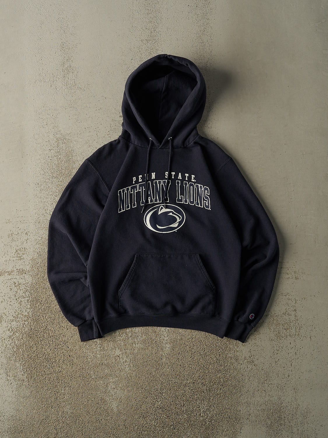 Vintage 90s Navy Blue Penn State Nittany Lions Hoodie (XS)