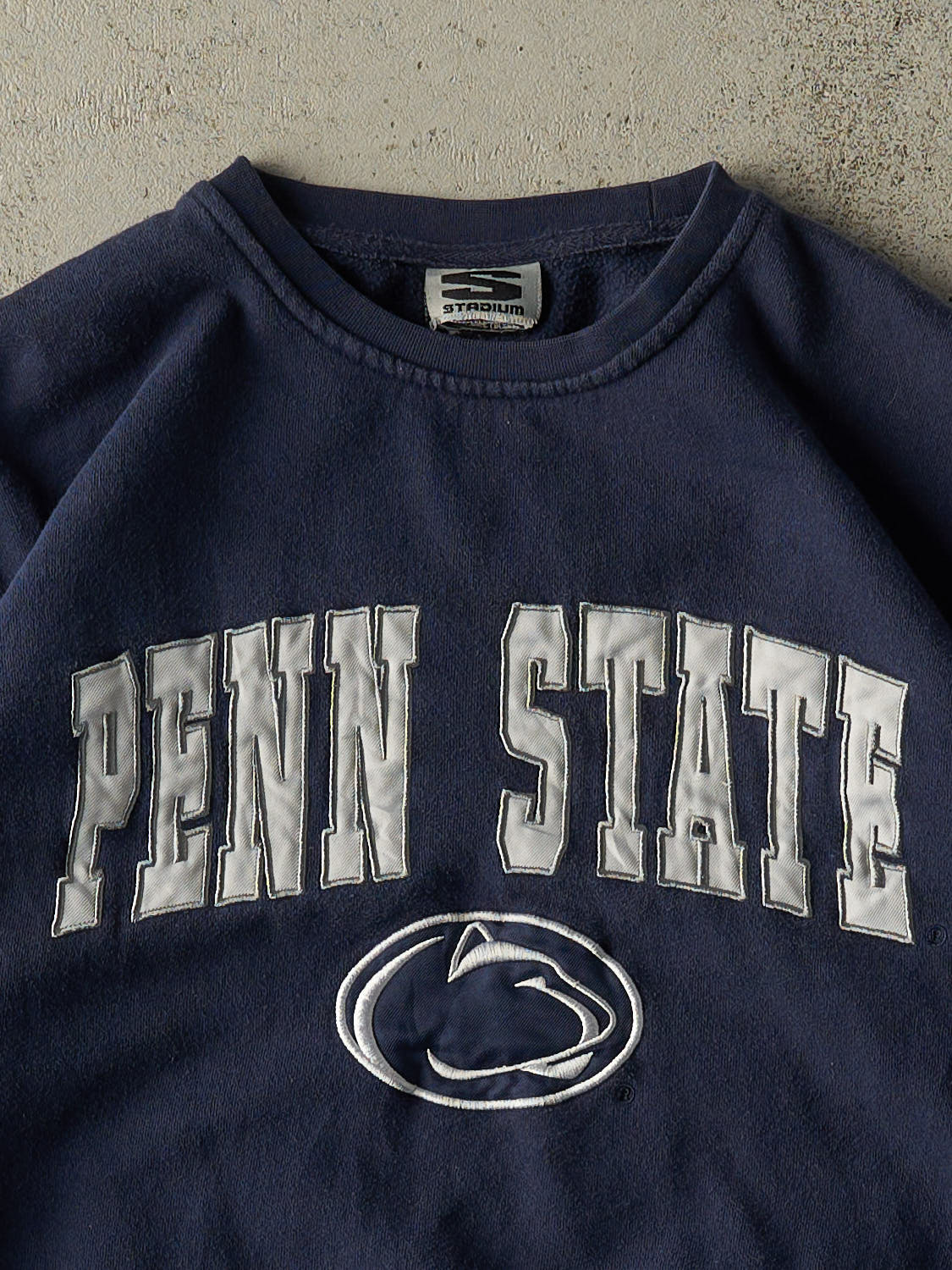 Vintage 90s Navy Blue Penn State University Crewneck (S/M) - Image 2
