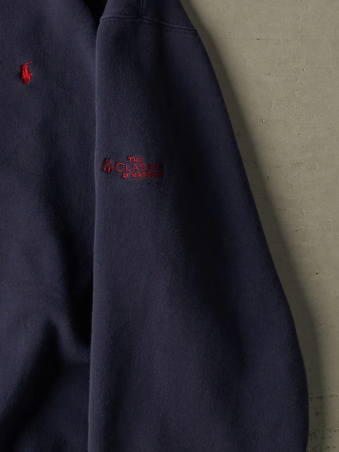 Vintage 90s Navy Blue Polo Embroidered Crewneck (XXL/XXXL) - Image 4