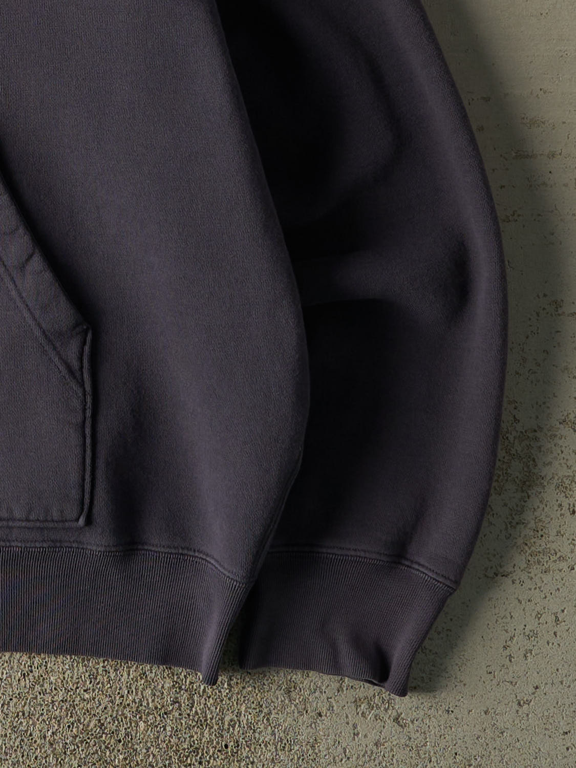 Vintage 90s Navy Blue Polo Ralph Lauren Embroidered Thermal Lined Zip Up Hoodie (M/L) - Image 4