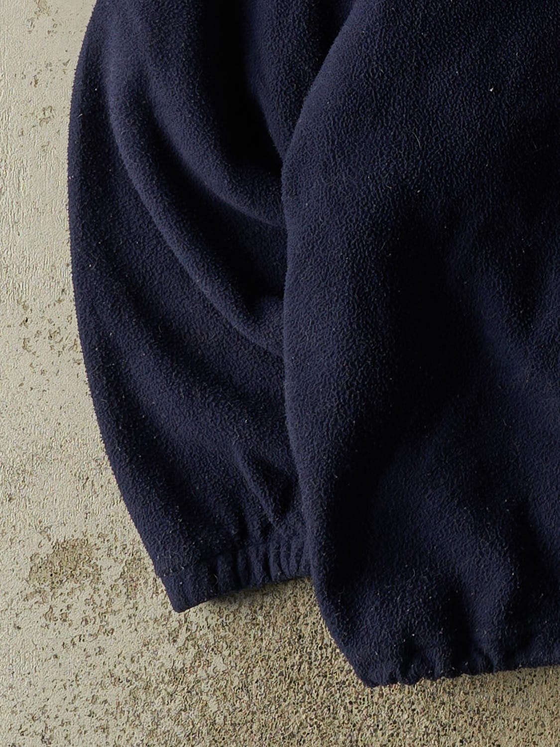Vintage 90s Navy Blue Reebok Quarter Zip Fleece (XXL/XXXL) - Image 3