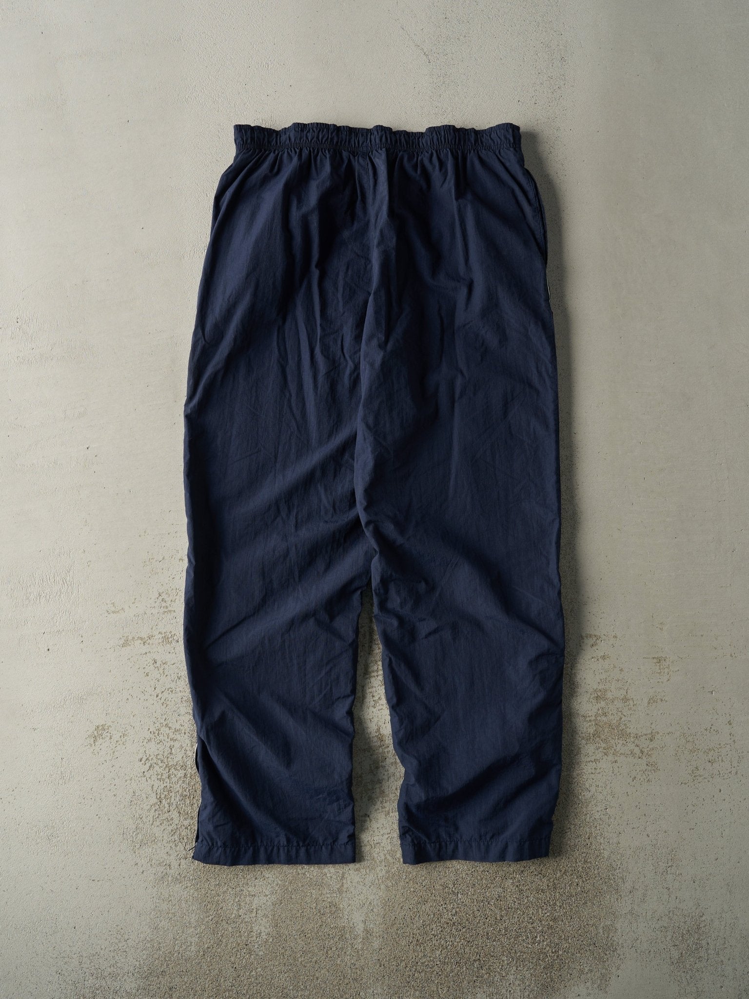 Vintage 90s Navy Blue Reebok Windbreaker Pants (36x31.5) - Image 2