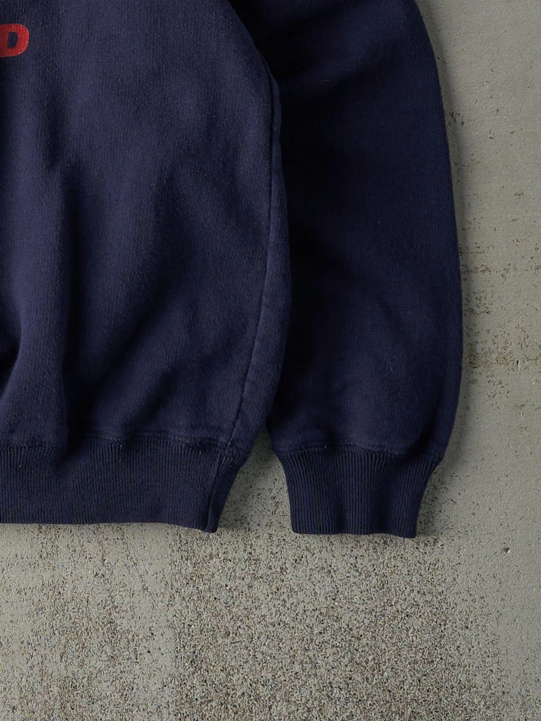 Vintage 90s RARE Navy Blue Roots Turtleneck Crewneck (M) - Image 3