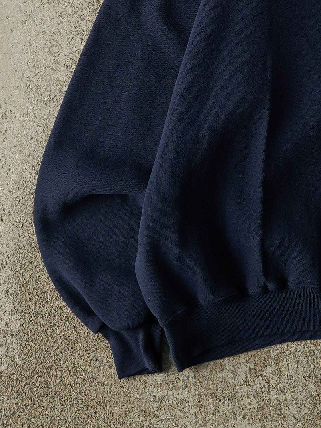 Vintage 90s Navy Blue Russell Athletic Blank Crewneck (L/XL) - Image 3