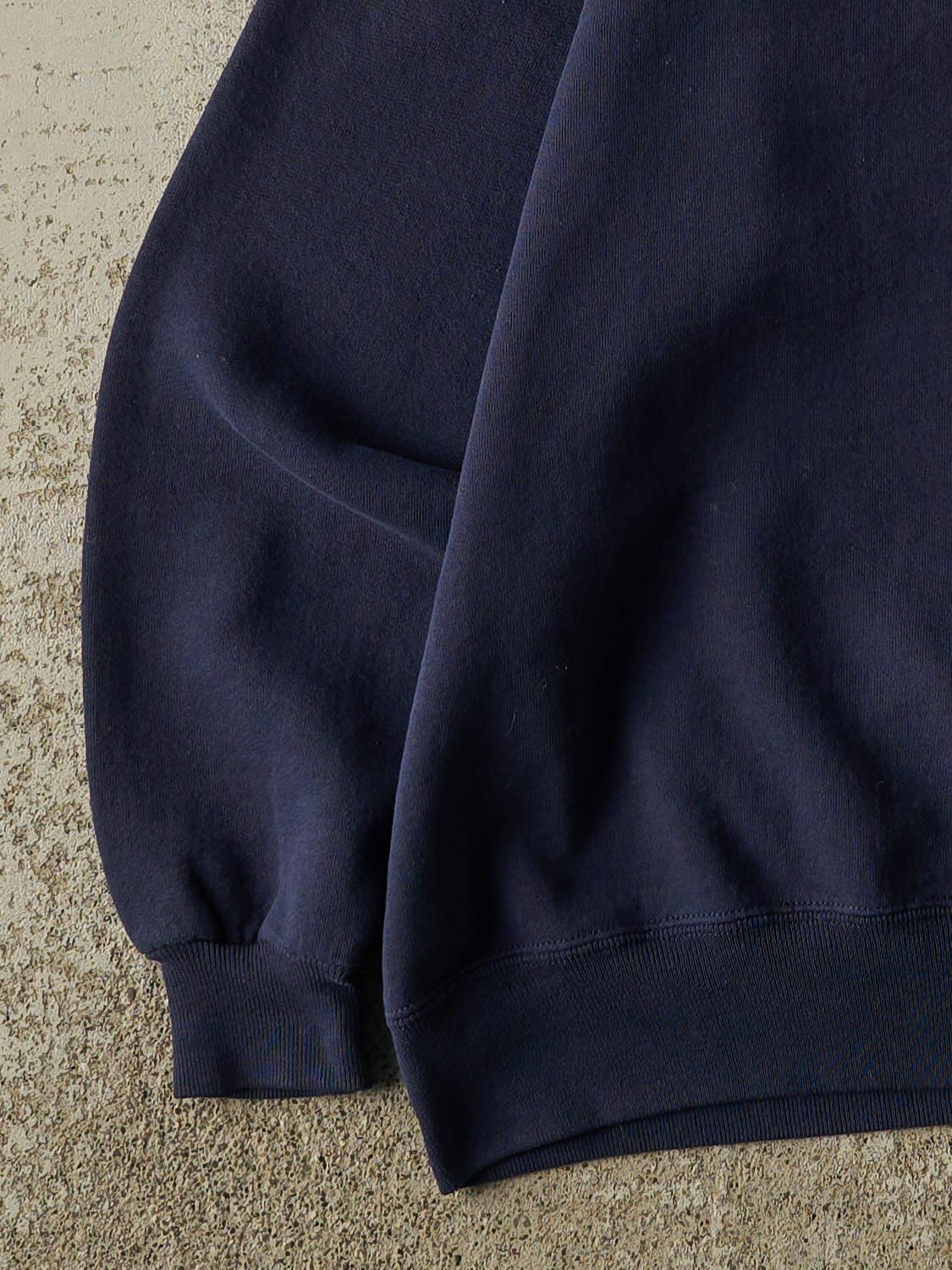 Vintage 90s Navy Blue Russell Athletic Blank Crewneck (S/M) - Image 3