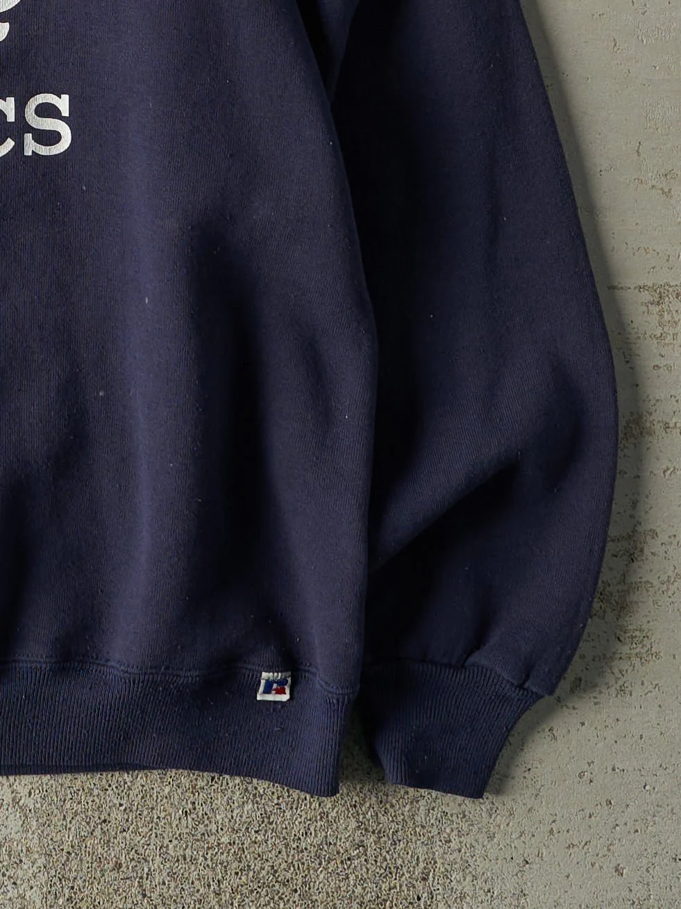 Vintage 90s Navy Blue Russell Athletic Roots Crewneck (L) - Image 3