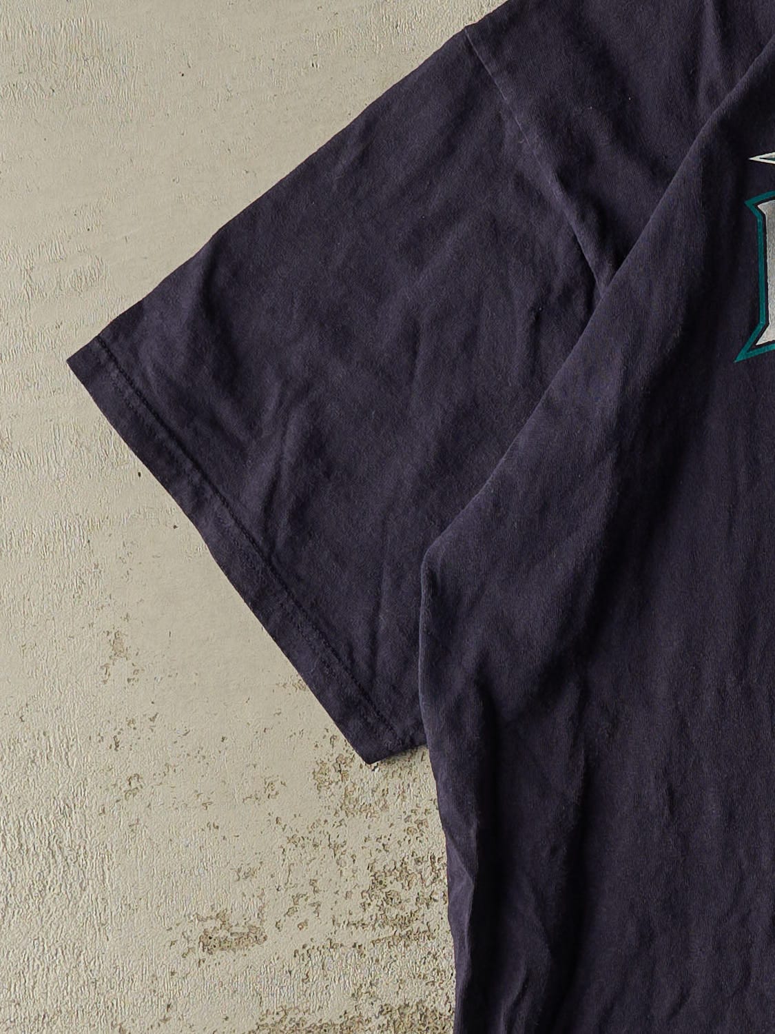 Vintage 90s Navy Blue Seattle Mariners Tee (XXL) - Image 3