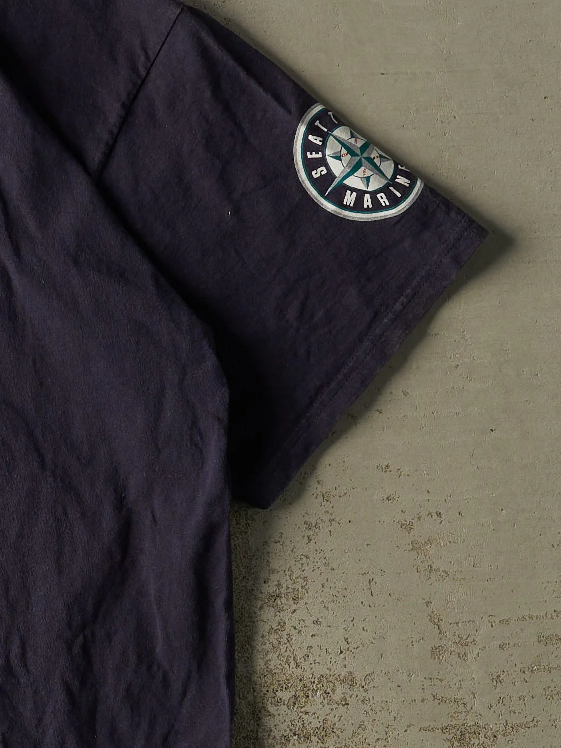 Vintage 90s Navy Blue Seattle Mariners Tee (XXL) - Image 4