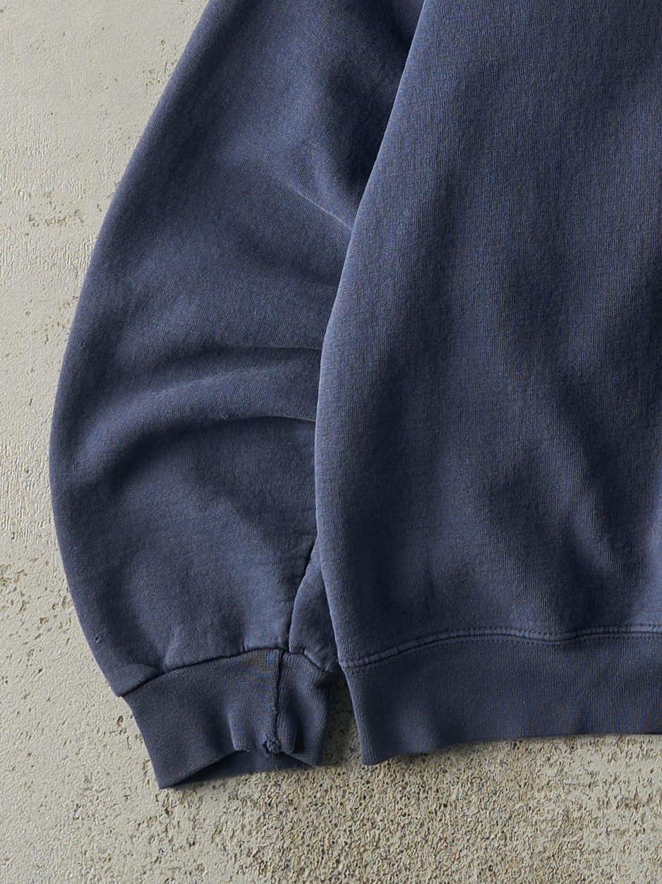 Vintage 90s Navy Blue Starter Boxy Crewneck (L) - Image 3