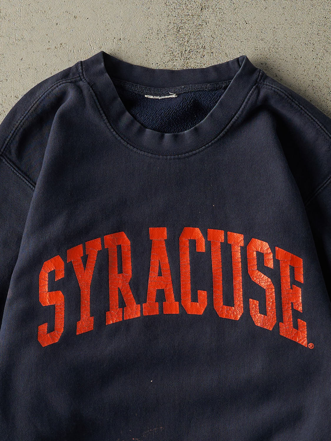 Vintage 90s Navy Blue Syracuse University Crewneck (M/L) - Image 2