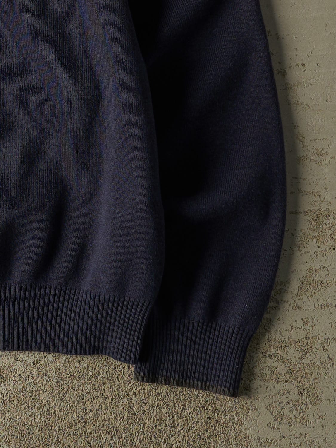 Vintage 90s Navy Blue Tommy Hilfiger Knit (S/M) - Image 4