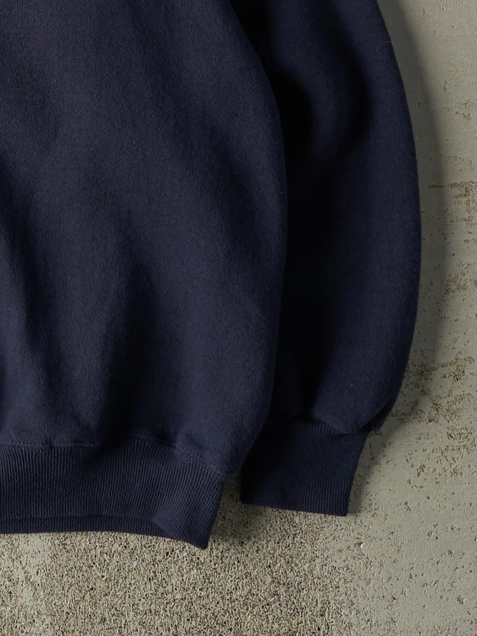 Vintage 90s Navy Blue UFCW Union Crewneck (L) - Image 3