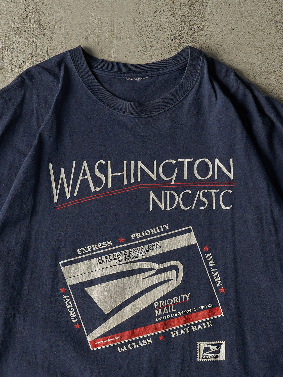Vintage 90s Navy Blue United States Postal Service Tee (XXL/XXXL) - Image 3