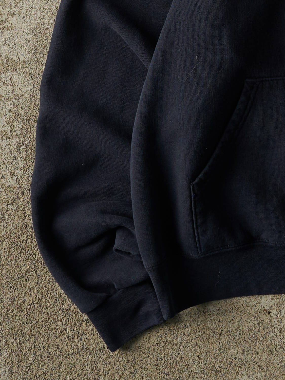 Vintage 90s Navy Blue University of Michigan Hoodie (S/M) - Image 3